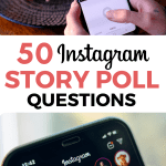 50 instagram story poll questions pinterest image