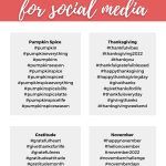 november hashtags infographic